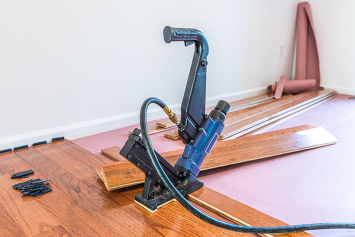 Hardwood Flooring Installation, How To Staple Hardwood Flooring